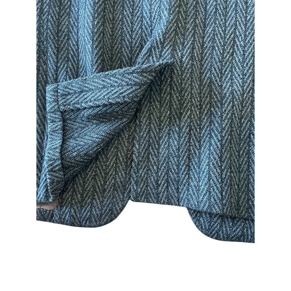 Vtg 50s Bernhard Altmann Cashmere Grey Blazer Herringbone 42”chest Academia - Picture 7 of 12